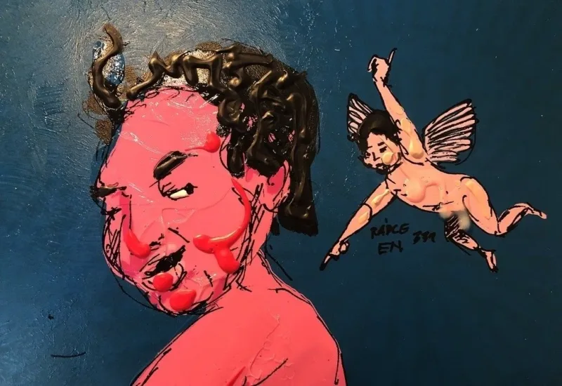 DÍTĚ A MEDVĚD — detail 2